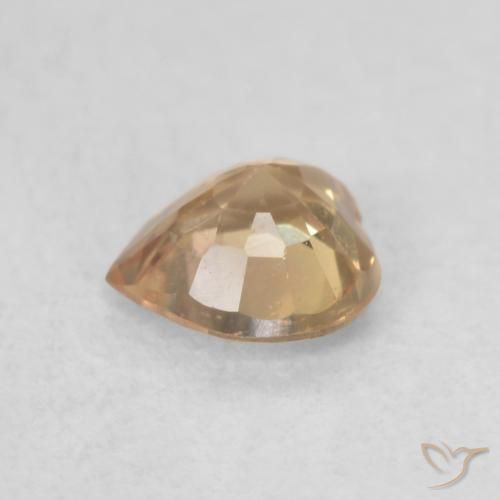 Zafiro Dorado natural de 0.39 ct, Corazón, VVS-VS