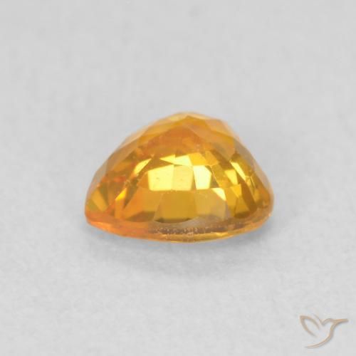 Zafiro Oro natural de 0.42 ct, Corazón, VS