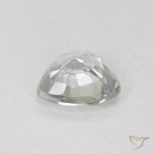 Zafiro Verde amarillo pálido natural de 0.79 ct, Corazón, VVS