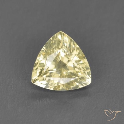 0.66ct Natural Amarillo laguna claro Zafiro, Trillón, VVS-VS