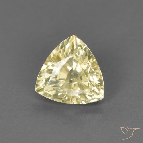 Zafiro Amarillo laguna claro natural de 0.66 ct, Trillón, VVS-VS
