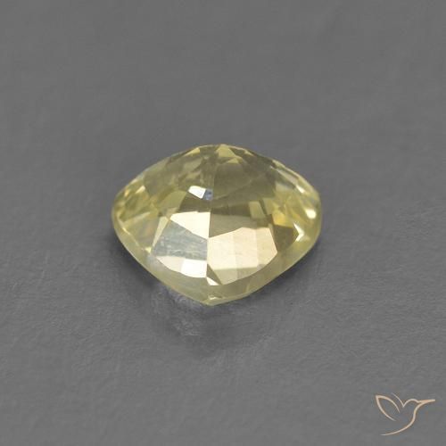 Zafiro Amarillo laguna claro natural de 0.66 ct, Trillón, VVS-VS