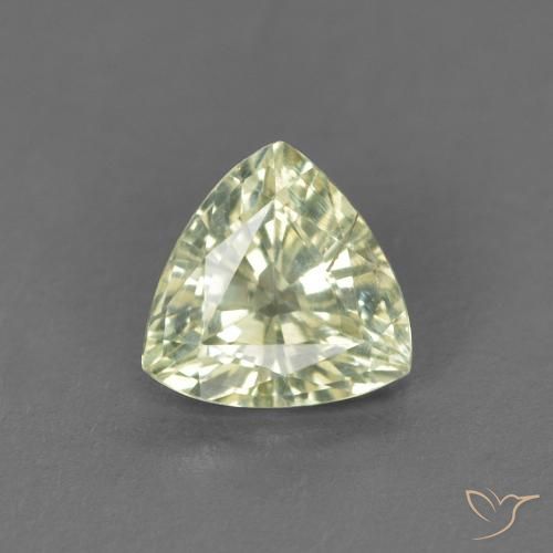 0.66ct Natural Verde lima pálido Zafiro, Trillón, VS