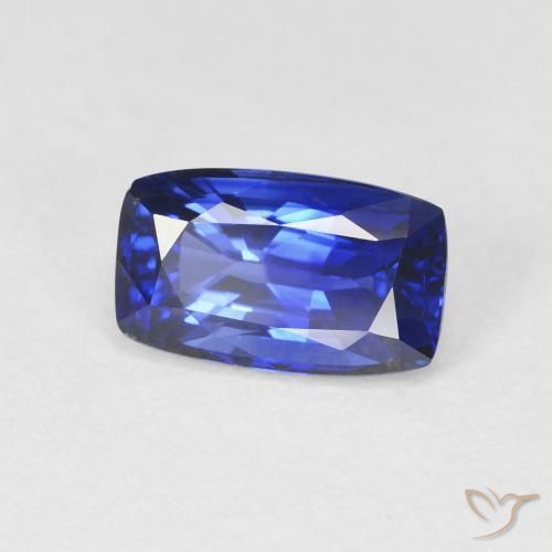 Zafiro Azul real natural de 2.20 ct, Forma Cojín, VVS