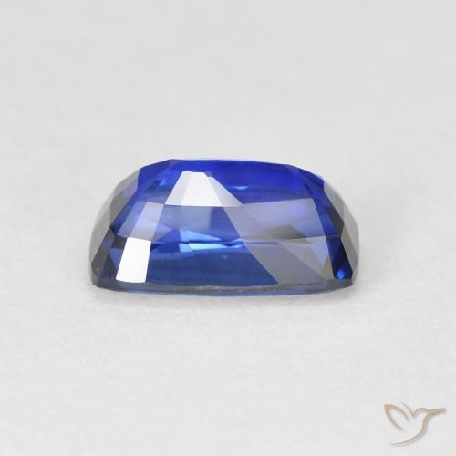 Zafiro Azul real natural de 2.20 ct, Forma Cojín, VVS