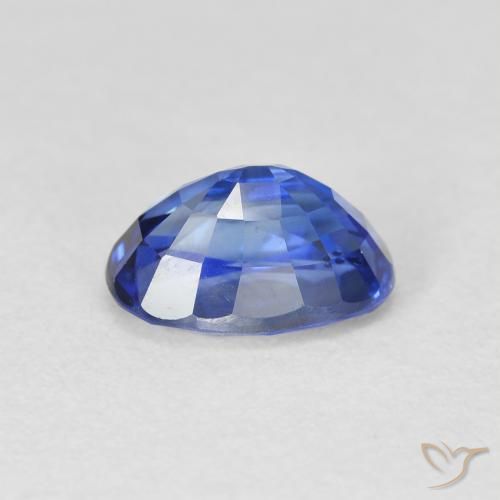 Zafiro Azul real natural de 2.20 ct, Ovalada, VS