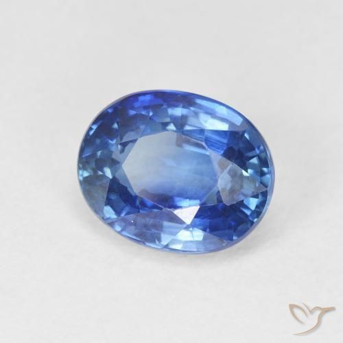 Zafiro Azul aciano natural de 3.51 ct, Ovalada, VVS-VS