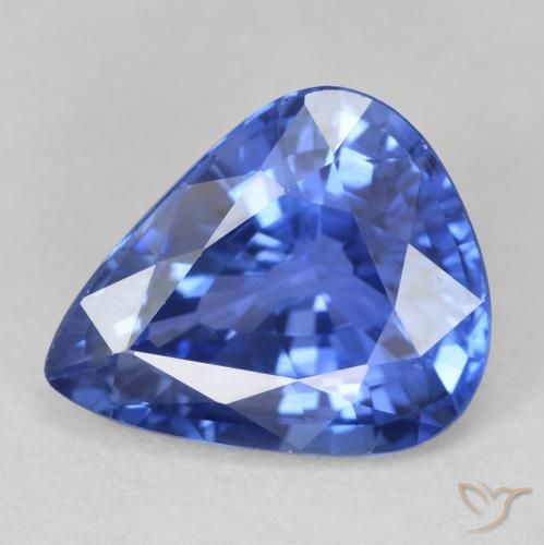 4.24ct Natural Azul aciano Zafiro, En forma de pera, VVS-VS
