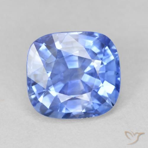 2.74ct Natural Azul pastel Zafiro, Forma Cojín, VVS-VS
