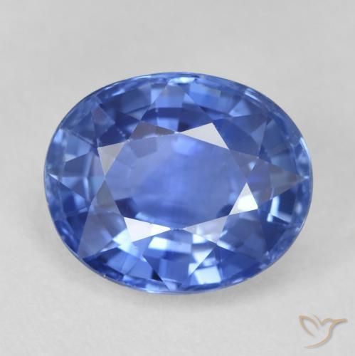 4.05ct Natural Azul marino medio Zafiro, Ovalada, VVS-VS