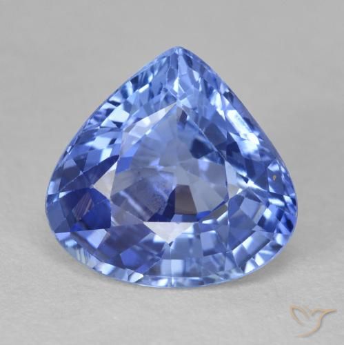4.73ct Natural Azul oscuro medio Zafiro, En forma de pera, VVS