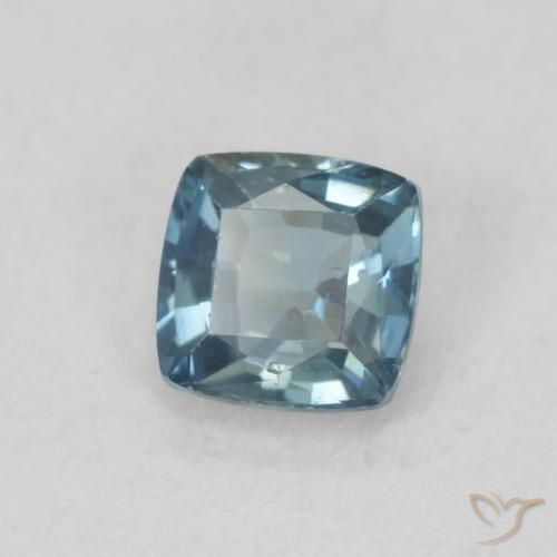 Zafiro Cerceta natural de 0.52 ct, Forma Cojín, VS