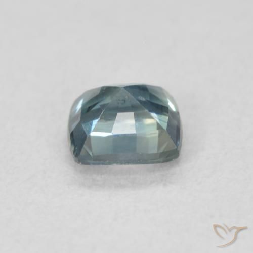 Zafiro Cerceta natural de 0.52 ct, Forma Cojín, VS