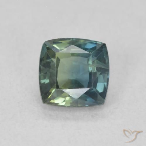 0.63ct Natural Cerceta Zafiro, Forma Cojín, VS
