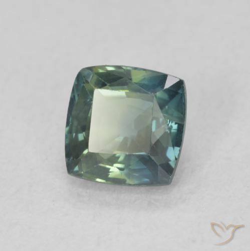 Zafiro Cerceta natural de 0.63 ct, Forma Cojín, VS