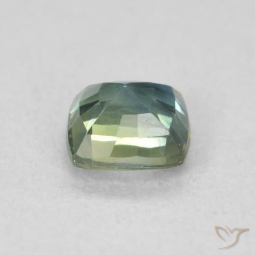 Zafiro Cerceta natural de 0.63 ct, Forma Cojín, VS