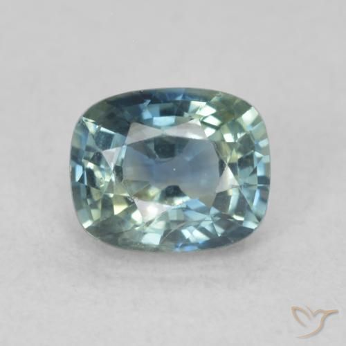 0.80ct Natural Cerceta Zafiro, Forma Cojín, VS