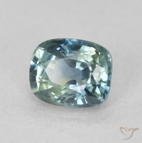 Zafiro Cerceta natural de 0.80 ct, Forma Cojín, VS