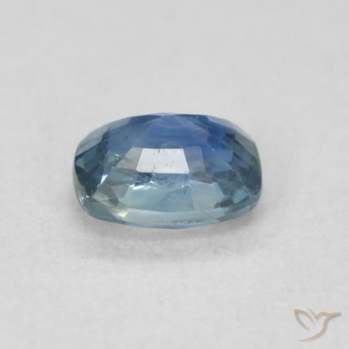Zafiro Azul oscuro natural de 0.59 ct, Forma Cojín, VS