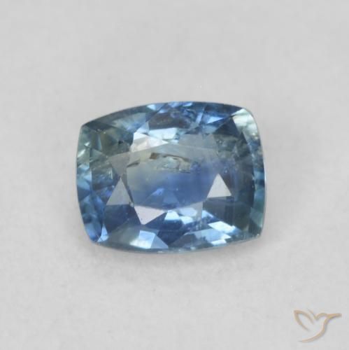 0.54ct Natural Cerceta Zafiro, Forma Cojín, VS