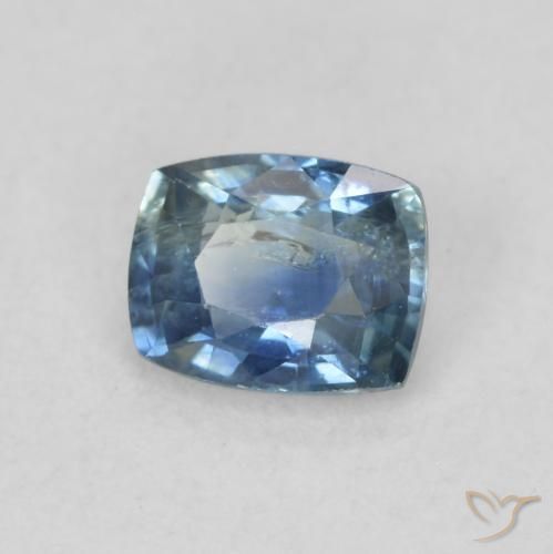 Zafiro Cerceta natural de 0.54 ct, Forma Cojín, VS