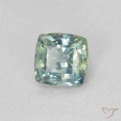 Zafiro Cerceta natural de 0.50 ct, Forma Cojín, VS