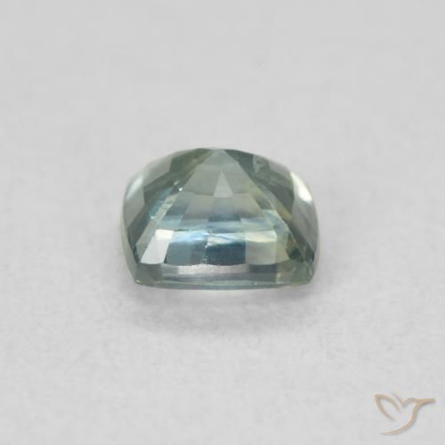 Zafiro Cerceta natural de 0.50 ct, Forma Cojín, VS