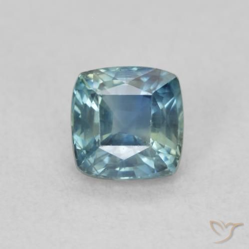 0.57ct Natural Cerceta Zafiro, Forma Cojín, VS