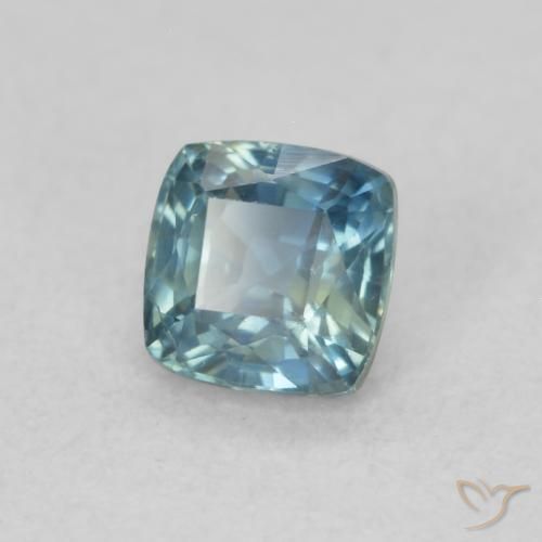 Zafiro Cerceta natural de 0.57 ct, Forma Cojín, VS