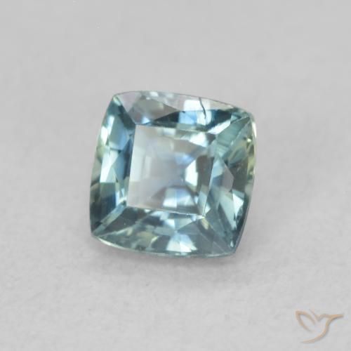 Zafiro Cerceta natural de 0.55 ct, Forma Cojín, VS