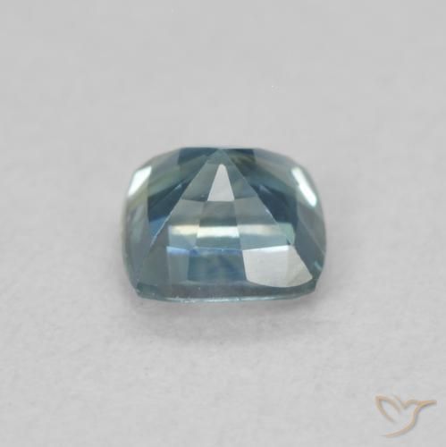 Zafiro Cerceta natural de 0.55 ct, Forma Cojín, VS