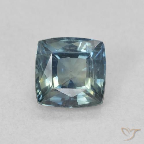 0.64ct Natural Cerceta Zafiro, Forma Cojín, VS