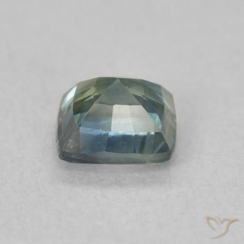 Zafiro Cerceta natural de 0.64 ct, Forma Cojín, VS