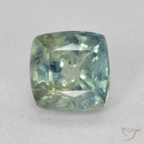 0.98ct Natural Cerceta Zafiro, Forma Cojín, VS
