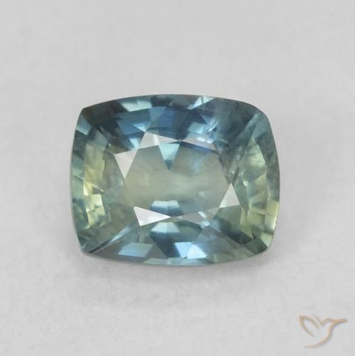 0.78ct Natural Cerceta Zafiro, Forma Cojín, VS