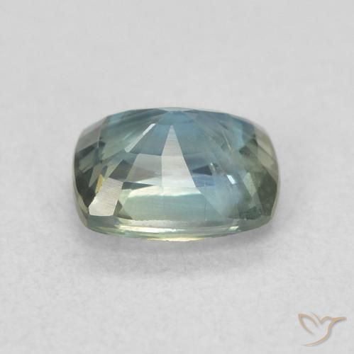 Zafiro Cerceta natural de 0.78 ct, Forma Cojín, VS
