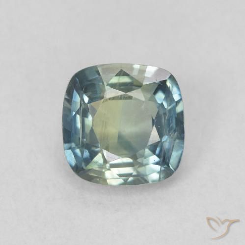 0.60ct Natural Cerceta Zafiro, Forma Cojín, VS