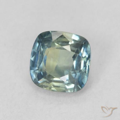 Zafiro Cerceta natural de 0.60 ct, Forma Cojín, VS