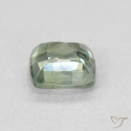 Zafiro Cerceta natural de 0.73 ct, Forma Cojín, VS