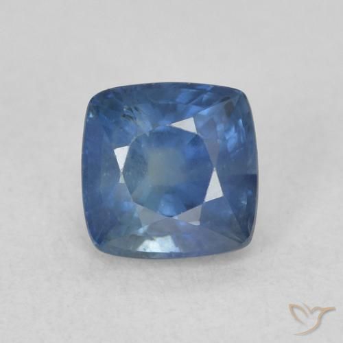 0.82ct Natural Azul marino Zafiro, Forma Cojín, VS
