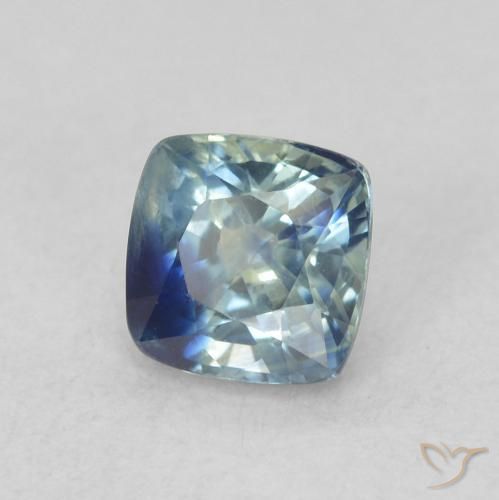 Zafiro Cerceta natural de 0.71 ct, Forma Cojín, VS