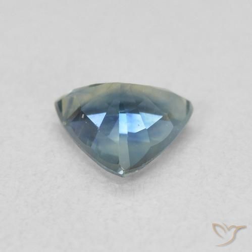 Zafiro Cerceta natural de 0.51 ct, Trillón, VS