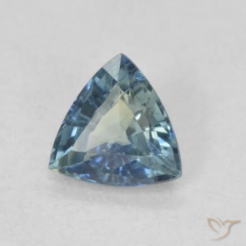 Zafiro Cerceta natural de 0.50 ct, Trillón, VS