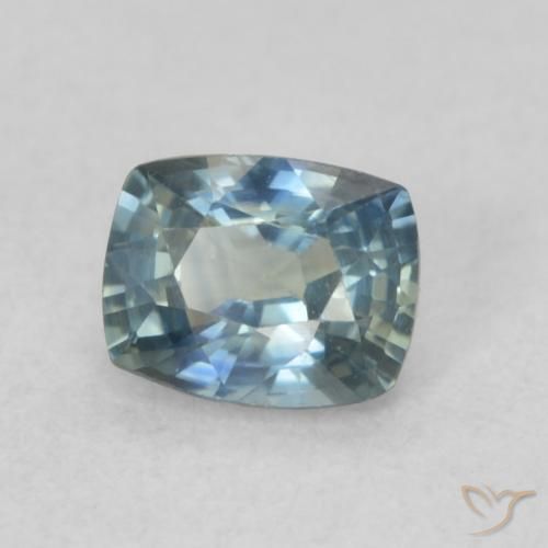 Zafiro Cerceta natural de 0.68 ct, Forma Cojín, VS