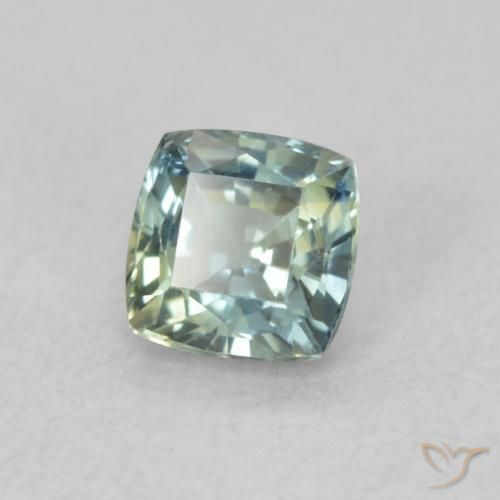Zafiro Cerceta natural de 0.57 ct, Forma Cojín, VS