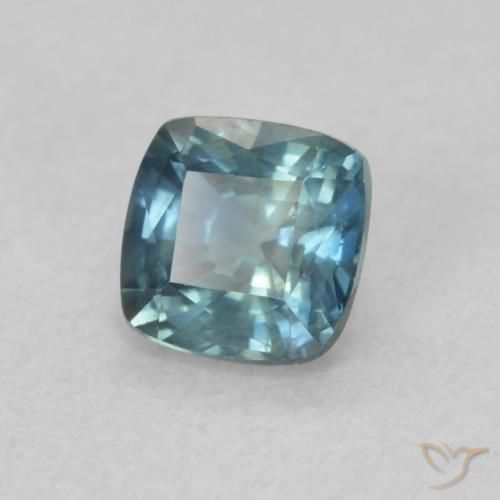 Zafiro Cerceta natural de 0.68 ct, Forma Cojín, VS