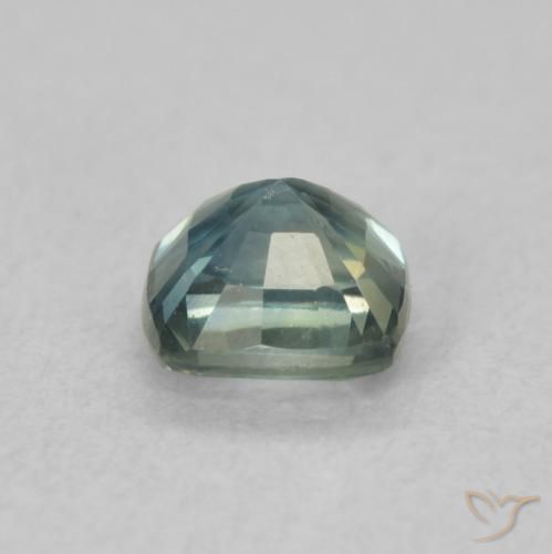 Zafiro Cerceta natural de 0.68 ct, Forma Cojín, VS