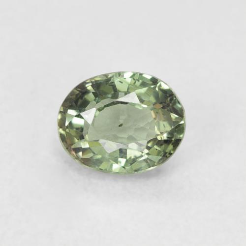0.56ct Natural Verde claro Zafiro, Ovalada, VVS-VS, Photo A