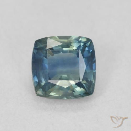 0.58ct Natural Cerceta Zafiro, Forma Cojín, VS
