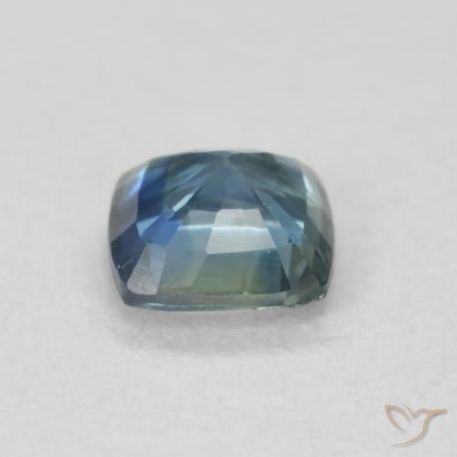Zafiro Cerceta natural de 0.58 ct, Forma Cojín, VS